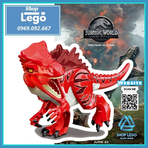 Xếp hình khủng long Protohorn Stegosaurus kêu được trong Công viên kỷ Jurassic World Lego Minifigures YG77088