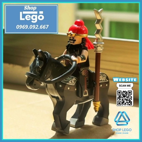 Xếp hình chiến mã Ô vân đạp tuyết của Trương Phi trong Tam quốc diễn nghĩa Lego Minifigures DW001 006