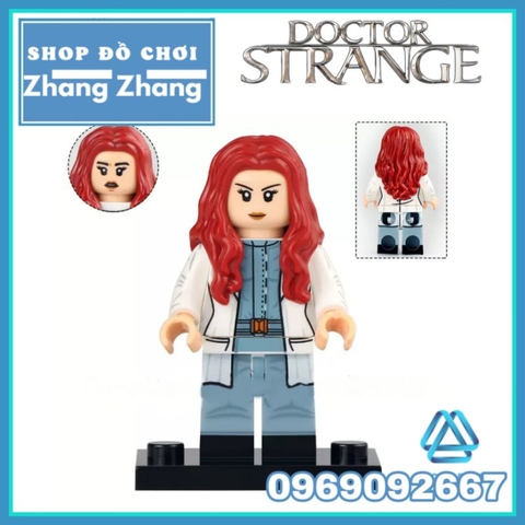 Đồ chơi xếp hình Doctor Strange Black Bolt - Mr Fantastic - Captain Marvel - Clea America Chavez Minifigures Xinh X0338