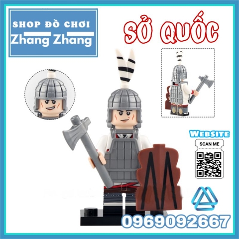 Đồ chơi xếp hình quân lính nước Sở thời Xuân thu chiến quốc Minifigures Koruit KT1093