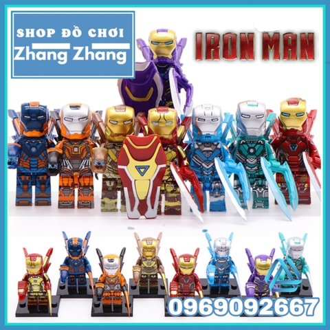 Xếp hình Iron Man Người sắt tuyển tập siêu rẻ siêu đẹp mới nhất 2019 Lego Minifigures WM6065