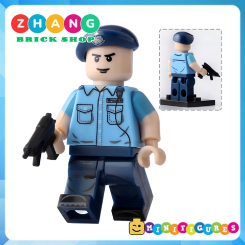 Đồ chơi Xếp hình lực lượng cảnh sát Hongkong Macao Police và phản ứng nhanh SWAT Minifigures POGO PG8062