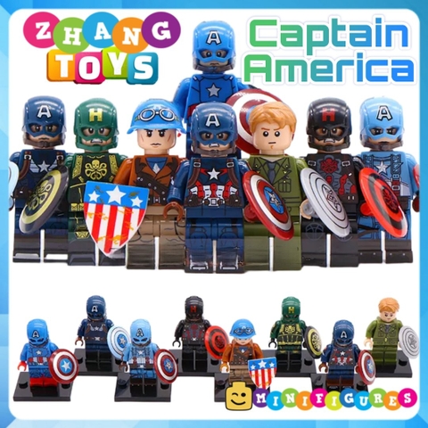 Xếp hình Captain America tuyển tập Siêu anh hùng mới nhất 2019 siêu đẹp siêu rẻ siêu hiếm Lego Minifigures Xinh X0236