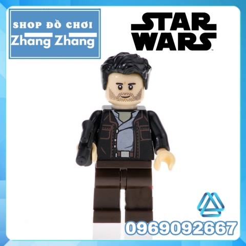 Đồ chơi Xếp hình Star Wars Rebolt Rako Hardeen - Rose Lando Calrissian - Poe Dameron IG-88 Minifigures POGO PG8142