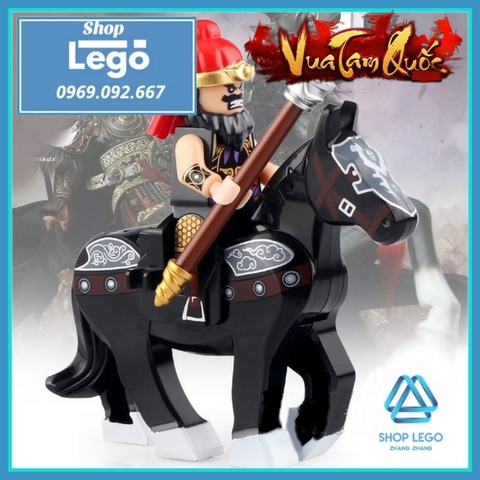 Xếp hình Chiến mã Ô Vân Đạp Tuyết của Trương Phi trong tam quốc Lego Minifigures Xinh XH1582
