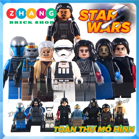 Xếp hình Star Wars Stormtrooper - Kylo - Tasu - Naare - Barriss - Owen - Mandalorian - Turk Lego Minifigures Pogo PG8053