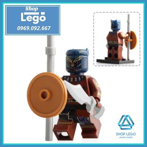 Xếp hình Black Panther TChalla WKabi Wakanda Killmonger Shuri báo đen Lego Minifigures Xinh X0191