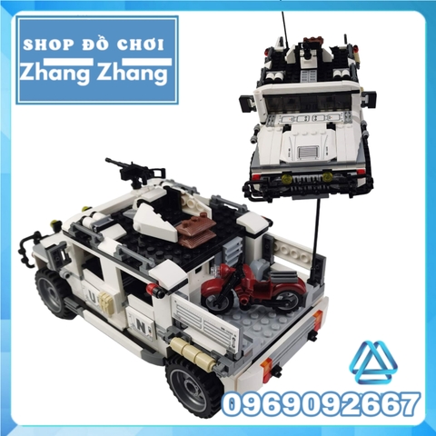 Đồ chơi Xếp hình Xe hummer quân sự Liên hiệp quốc Enlighten 3205