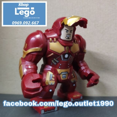 Xếp hình Người sắt Iron man Avengers Endgame siêu anh hùng Marvel BigFigures Lego Minifigures Dlp9086