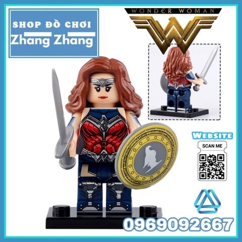 Xếp hình Nữ thần chiến Wonder Woman 1984 Cheetah Diana Steve Trevor Barbara Minerva Maxwell Lord Lego Minifigures WM6100