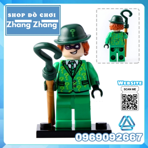 Xếp hình Batman Barbara và Poison Ivy Joker Catwoman - Aaron Cash - Penguin - Riddler Lego Minifigures Pogo PG8041