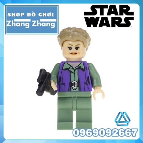 Xếp hình Star Wars Finn - Padawan - K-3PO - Yoda - Gungan - Malakili - Jedi - Leia Lego Minifigures Pogo PG8049