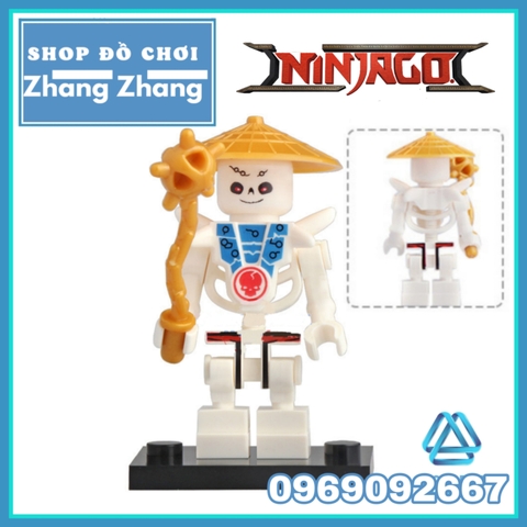 Xếp hình Ninjago tộc xương Chopov - Kruncha - Nuckal - Frakjaw - Whyplash - Krazi Lego Minifigures Lele A041 048