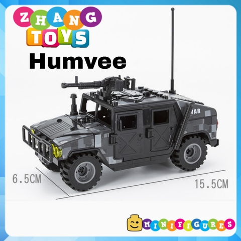 Đồ chơi Xếp hình mô hình Xe Humvee SWAT HMMWV M1114 chống khủng bố Minifigures J773 B