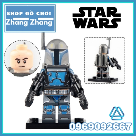 Xếp hình Star Wars Echo - Bo Katan Mandalorian Darth Maul Clone Trooper Lego Minifigures WM6098