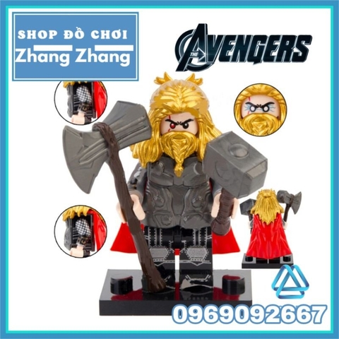 Xếp hình Thần sấm Thor Avengers Endgame mới nhất 2021 trong Marvel Lego Minifigures V001