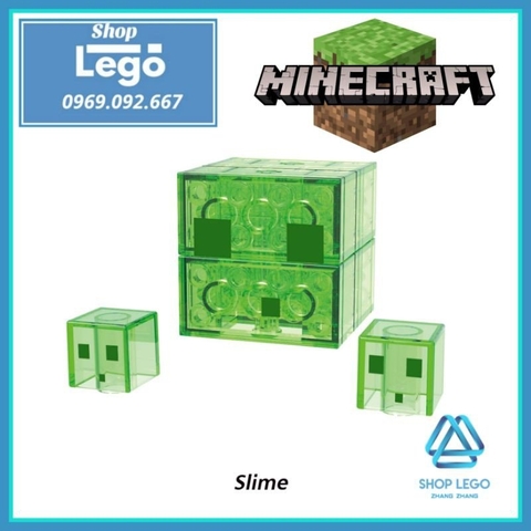 Xếp hình Minecraft Mooshroom - Slimes - Bat - Pillager - Snow Golem - Ravager - Guardian Lego Minifigures Xinh X0298