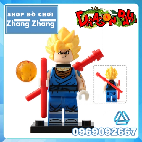 Xếp hình Dragon ball Gogeta - Vegeta - Xeno Goku - Vegeto Lego Minifigures XP021 025