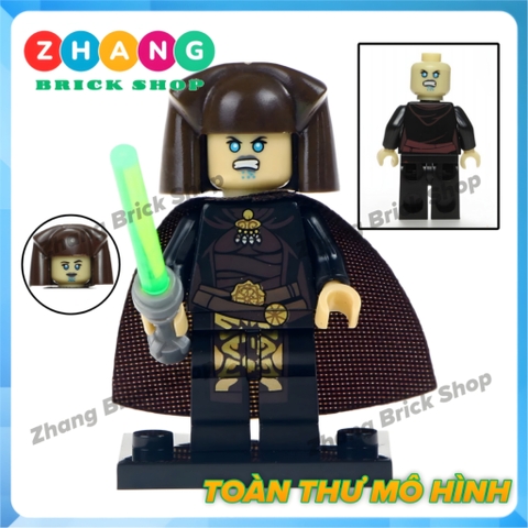 Xếp hình Star Wars Mace Windu Luminara Darth Malgus  Naboo Guard Jango Fett Trooper Lego Minifigures Pogo PG8095