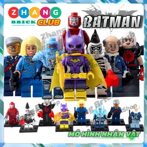 Mô hình nhân vật Batman Freeze Batgirl Gordon Alfred Kabuki Cnins Mayor Tan Zebra Man POGO PG8039 Zhang Brick Shop