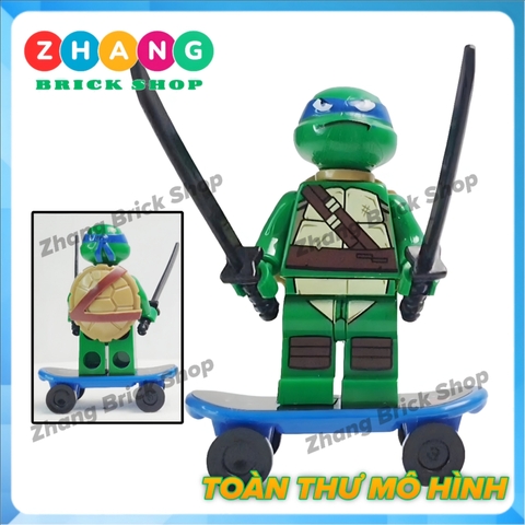 Xếp hình Ninja rùa teenage mutant ninja turtles gồm Leonardo - Raphael - Donatello Lego Minifigures Kopf KF6125