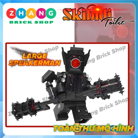 Đồ chơi lắp ráp Large Speakerman trong Skibidi Toilet Minifigures KDL846 K2299 Zhang Brick Shop
