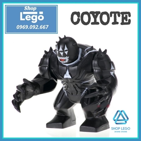 Xếp hình Coyote trong Daredevil villain lai Venom Lego Minifigures POGO PG1814 PG8139