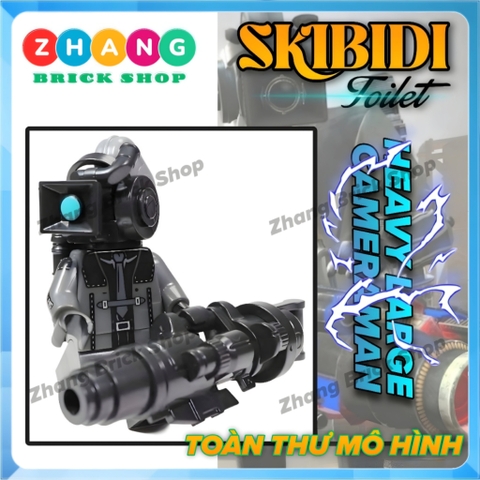 Đồ chơi lắp ráp Skibidi Toilet Heavy Large Cameraman Minifigures KDL833 K2222 [Zhang Brick Shop]