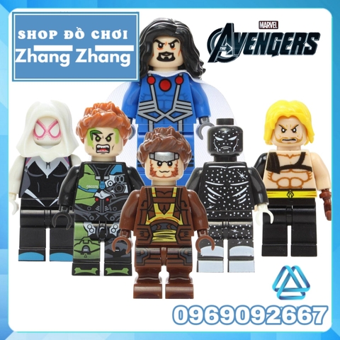 Đồ chơi Xếp hình Starman Gorgon Aquaman Graviton Spider Gwen Green Goblin Minifigures SY673