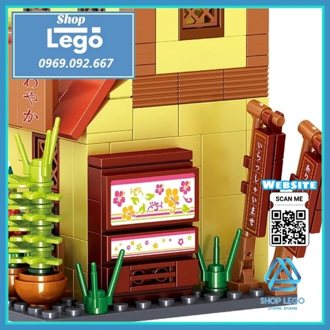 Xếp hình 364 hình tiệm hoa Hyuga Hinata và Haruno Sakura trong phim Naruto Lego Minifigures PRCK 69627