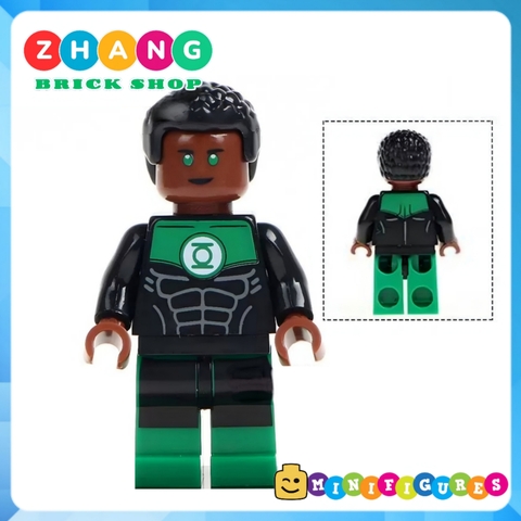Đồ chơi Xếp hình gồm Green Lantern - Hal Jordan - Stewart - Super Man - Poison Ivy - Batman - Robin Minifigures WM6013