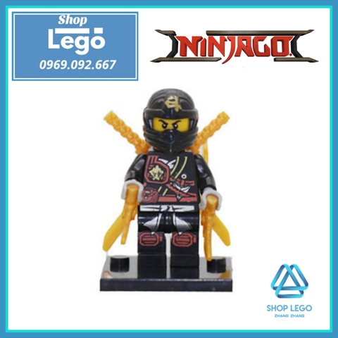 Xếp hình Ninjago WO - Zane - Golden Ninja - Pythor - Cole - Jay - Lloyd - Kai Lego Minifigures JR747