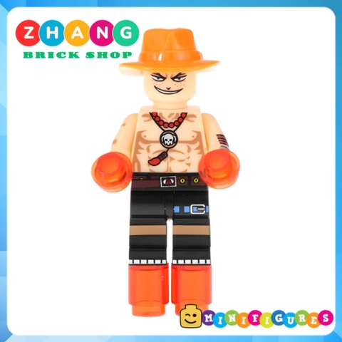 Xếp hình One Piece Portgas Sabo Shanks Roronoa Sanji Usopp Franky
Tony Chopper Crocodile Lego Minifigures Kopf KF6037