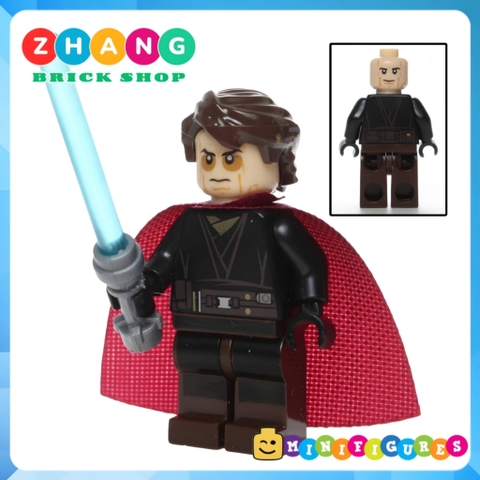 Đồ chơi xếp hình Star War Luke Skywalker Han Solo Ahsoka Tano Aayla Secura Satele Shan Minifigures POGO PG8034