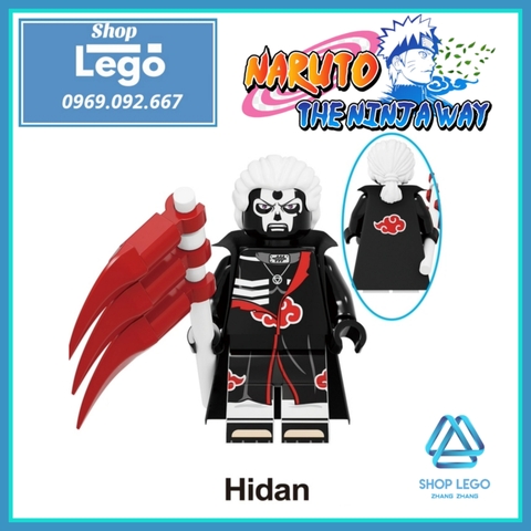Xếp hình Naruto gồm Uchiha - Killer Bee - Yonda - Konan - Hyuga - Akimichi - Hidan - Kakuzu Lego Minifigures Kopf KF6119