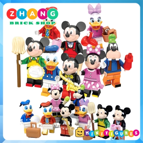 Xếp hình Chuột Micky và vịt Donald trong phim hoạt hình Lego Minifigures Q6584