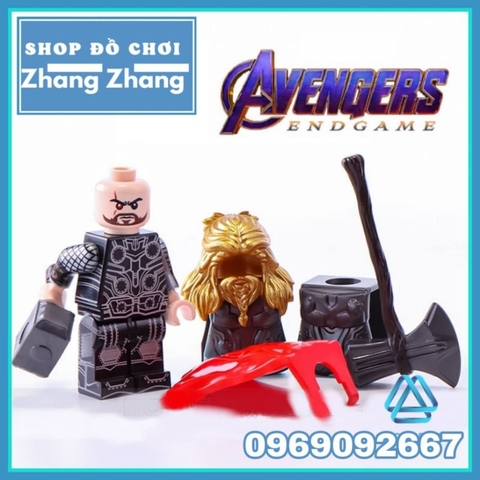 Xếp hình Thần sấm Thor Avengers Endgame mới nhất 2021 trong Marvel Lego Minifigures V001