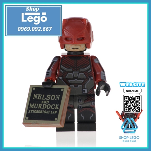 Xếp hình Dare Devil Deadshot Harley Quinn Robin Spider man Wonder Woman Joker Lego Minifigures POGO pg8196