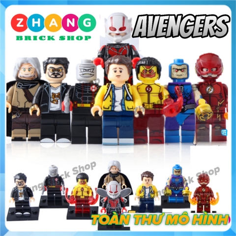 Xếp hình Siêu anh hùng Marvel Flash - Peter Parker - Tony Stark - Ego Lego Minifigures Xinh X0134
