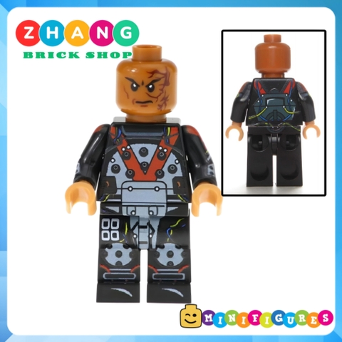 Xếp hình Luke Cage - Electrocutioner - Supergiant - Meteorite Siêu anh hùng Marvel & DC Lego Minifigures POGO PG8117