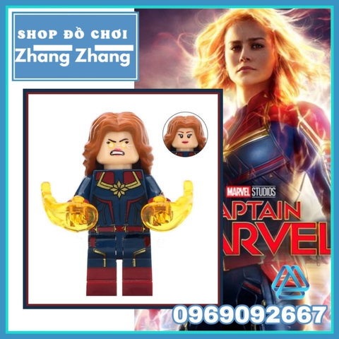 Xếp hình mô hình Captain Marvel Siêu anh hùng Marvel Avengers Endgame Lego Minifigures MG0104