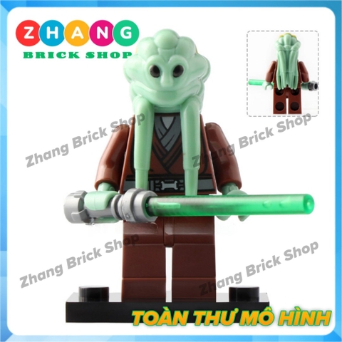 Xếp hình Rey - Luke Skywalker - Sabine - Ahsoka Tano - Kit Fisto - Jag - Snowtrooper Lego Minifigures Lele C023 030