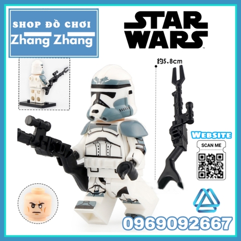 Xếp hình Star Wars Legion Coruscant Guard - Jesse - Imperial Stormtrooper Lego Minifigures Koruit KT1042