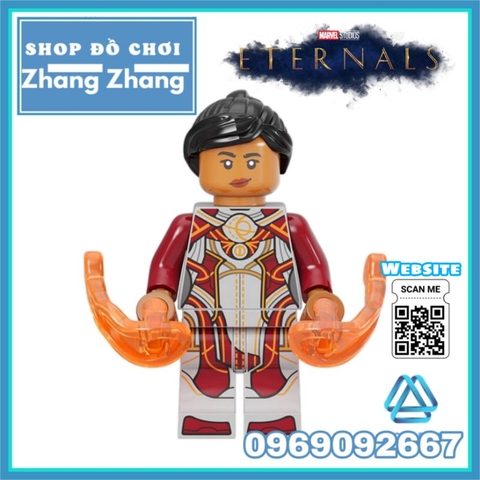 Đồ chơi xếp hình Eternals gồm Ikaris Thena Gilgamesh - Makkari Ajak Kingo - Sersi Phastos Druig Minifigures Kopf E0101