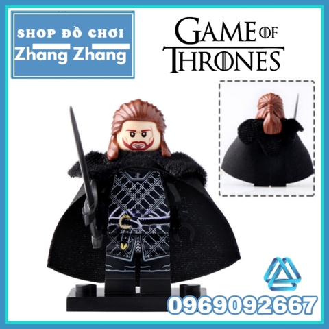 Xếp hình Game of thrones - Jon Snow - White Walker - Benjen Stark - Jeor Mormont - Wight Lego Minifigures Koruit KT1024