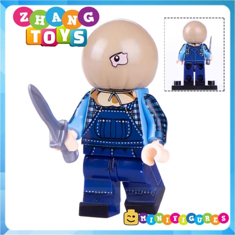 Xếp hình Jack Torrance Chainsaw Killer - Jason - Sam Elvira Twisty the Clown Pyramid Head Nurse Lego Minifigures WM6101
