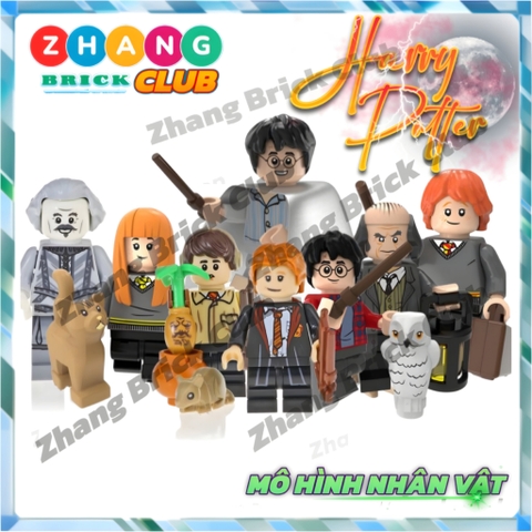 Đồ chơi xếp hình Harry Potter - Ron Weasley - Susan Bones - Argus Filch Minifigures POGO PG8178