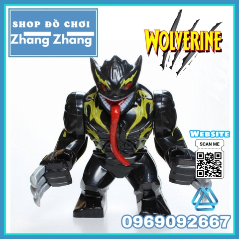 Xếp hình Symbiote Wolverine siêu anh hùng Marvel X-men BigFigures Lego Minifigures POGO PG2064 PG8241