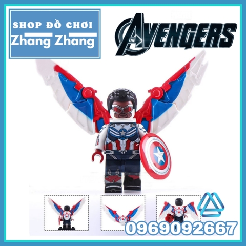 Xếp hình Bucky - Sam Wilson - Winter Soldier - Karli- Baron Zemo- Falcon - Captain America Lego Minifigures WM6117