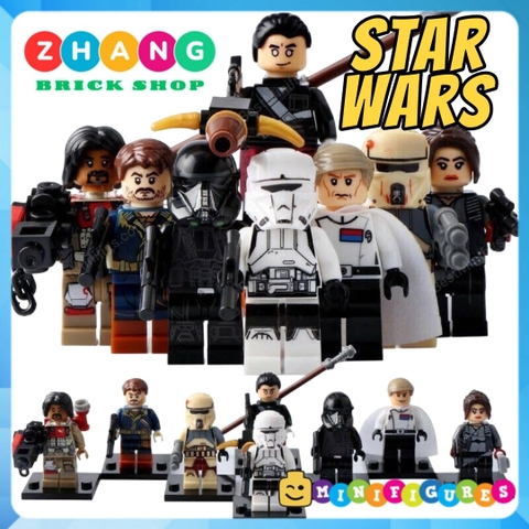 Xếp hình Star Wars Imwe - Jyn Erso - Stormtrooper - Malbus - Death Trooper - Orson Andor Lego Minifigures Xinh X0139